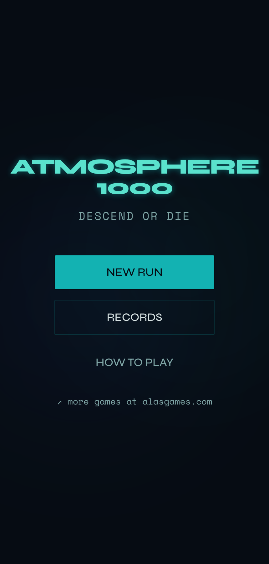 Atmosphere 1000 β title screen